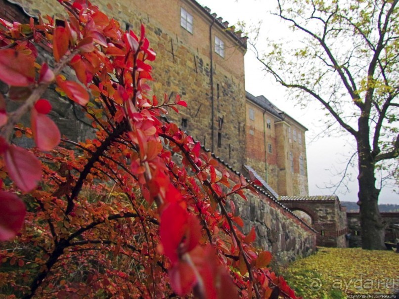 Крепость-парк Акерсхус, осенняя пьеса