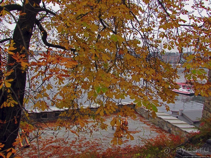 Крепость-парк Акерсхус, осенняя пьеса