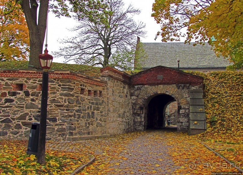 Крепость-парк Акерсхус, осенняя пьеса