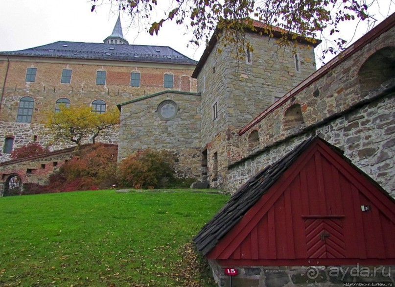 Крепость-парк Акерсхус, осенняя пьеса