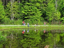 Озеро в парке North Chagrin Reservation под Кливлендом