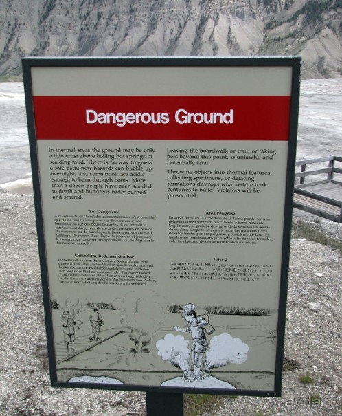 Террасы Мамонтовых горячих источников (Mammoth Hot Spring)