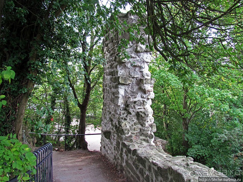 Руины замка Драхенфельс на вершине Скалы Дракона Drachenfels