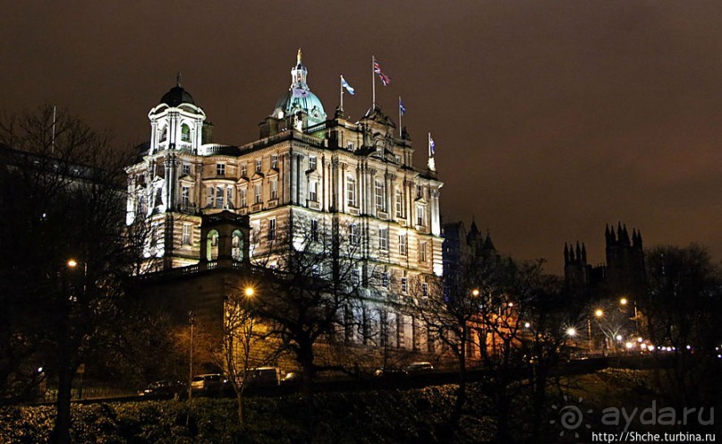 Ночные огни Эдинбурга