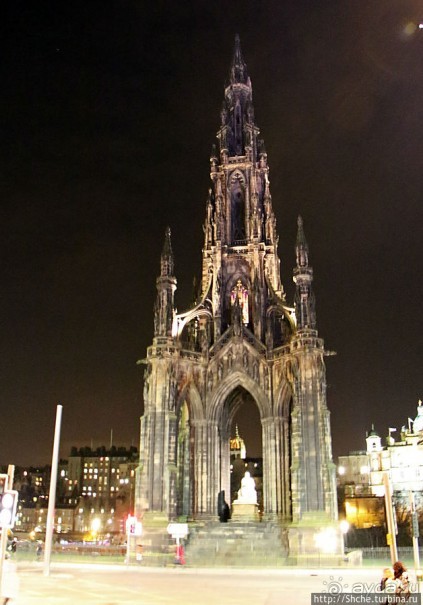 Ночные огни Эдинбурга