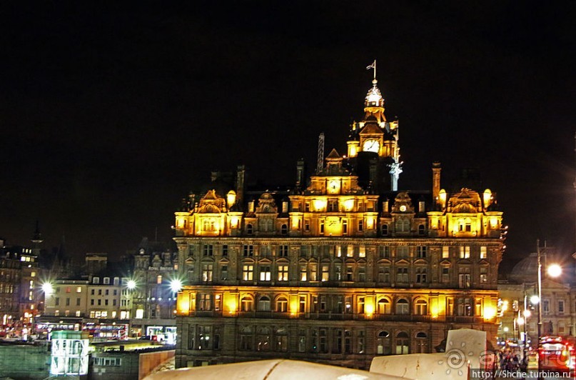 Ночные огни Эдинбурга