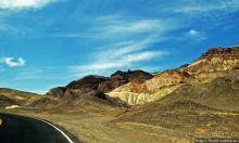 Долина Смерти. "Палитра художника" на дороге художников