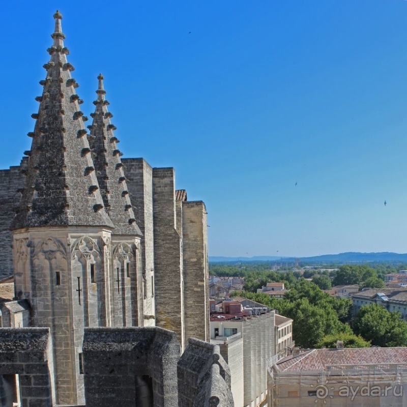 Крыши Авиньона: папский город с высоты папского дворца 