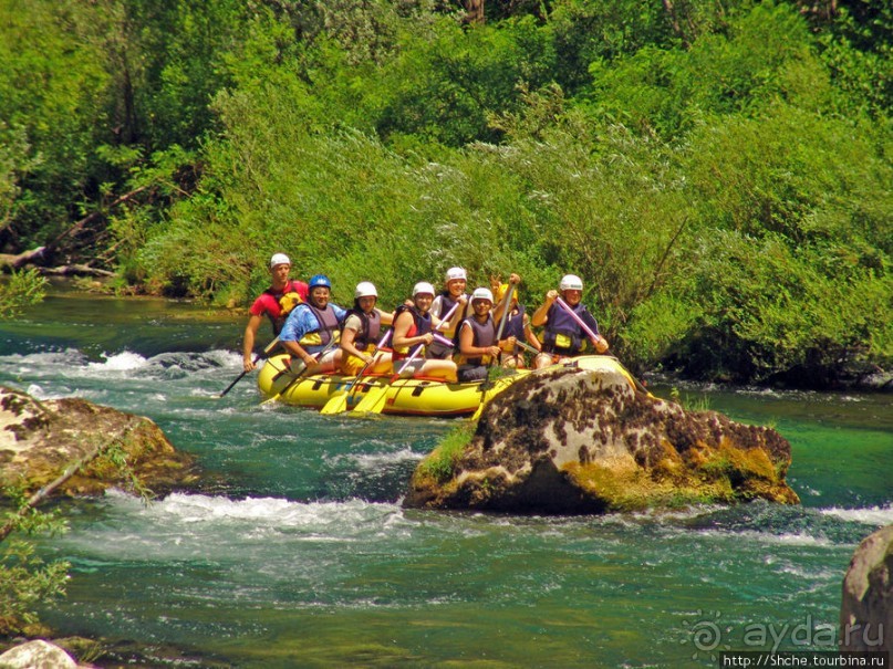 Рафтинг на реке Цетина - взляд со стороны