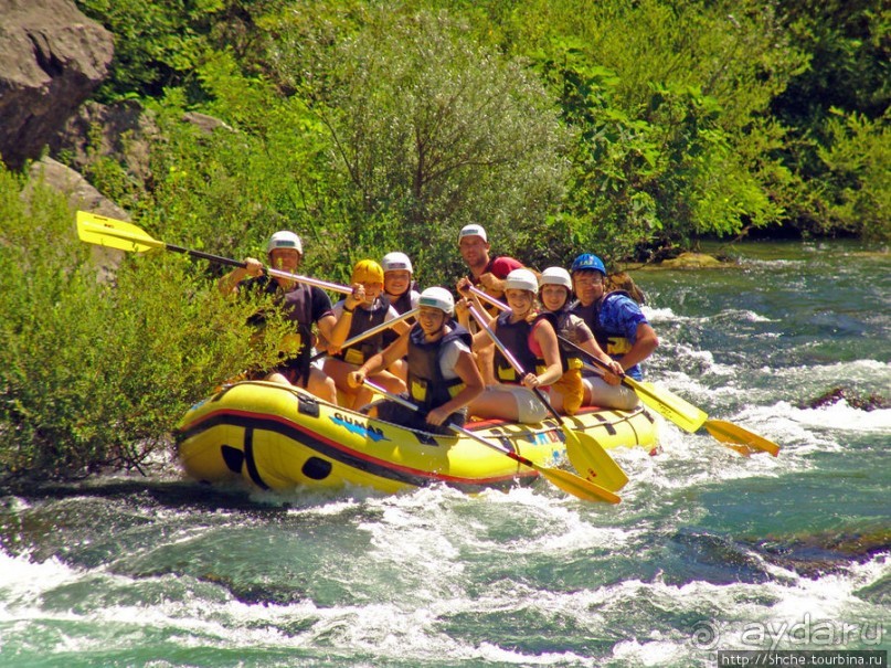 Рафтинг на реке Цетина - взляд со стороны