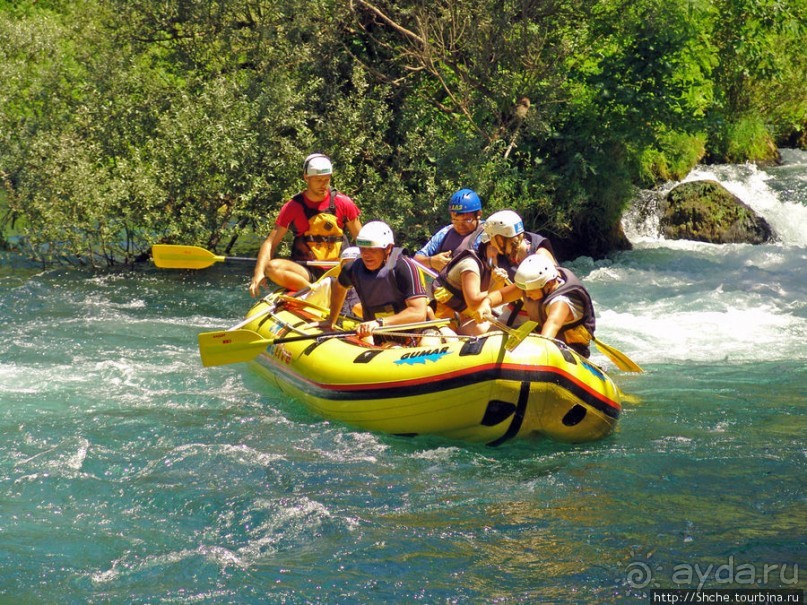 Рафтинг на реке Цетина - взляд со стороны