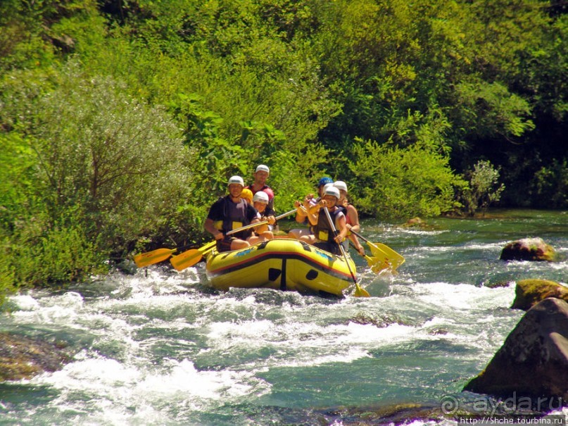Рафтинг на реке Цетина - взляд со стороны