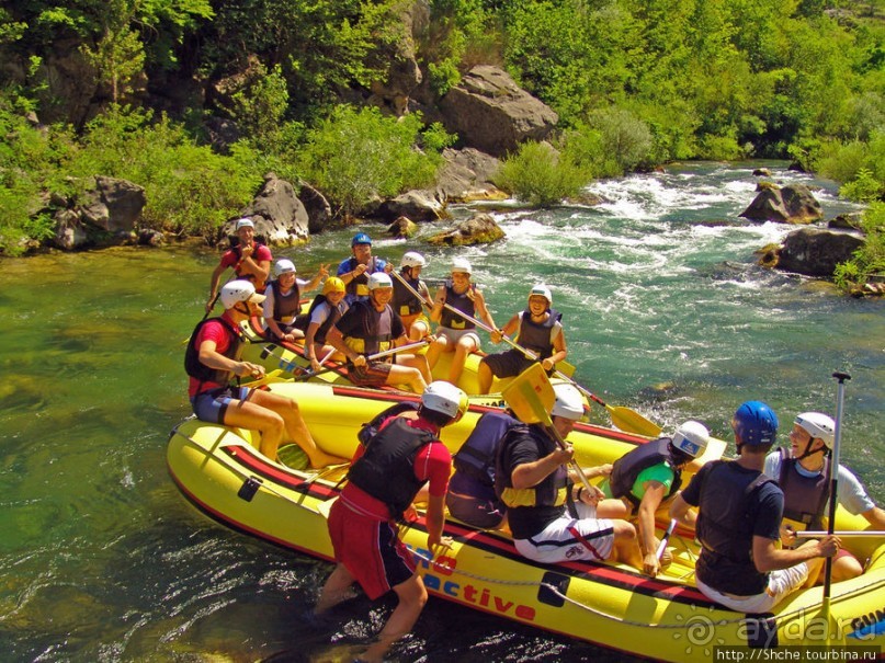 Рафтинг на реке Цетина - взляд со стороны