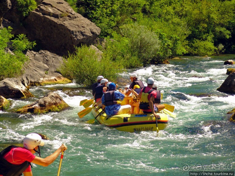 Рафтинг на реке Цетина - взляд со стороны
