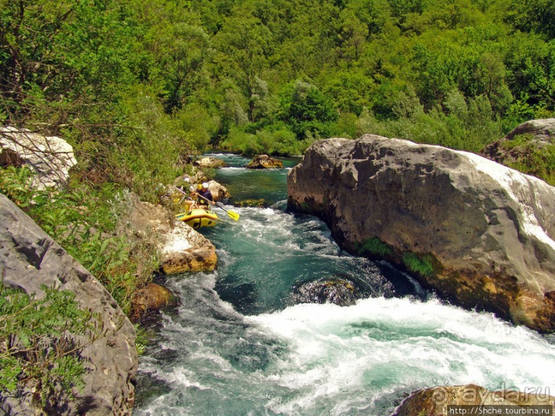 Рафтинг на реке Цетина - взляд со стороны