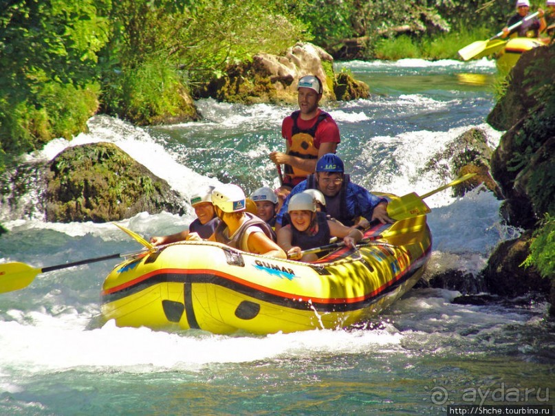 Рафтинг на реке Цетина - взляд со стороны