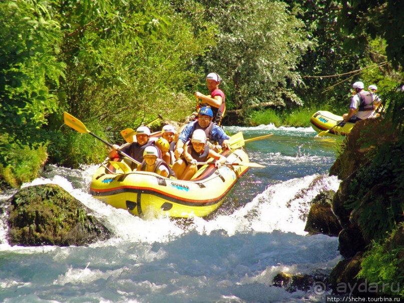 Рафтинг на реке Цетина - взляд со стороны