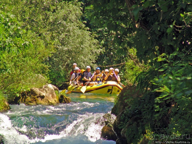 Рафтинг на реке Цетина - взляд со стороны