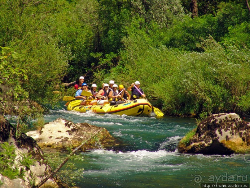 Рафтинг на реке Цетина - взляд со стороны