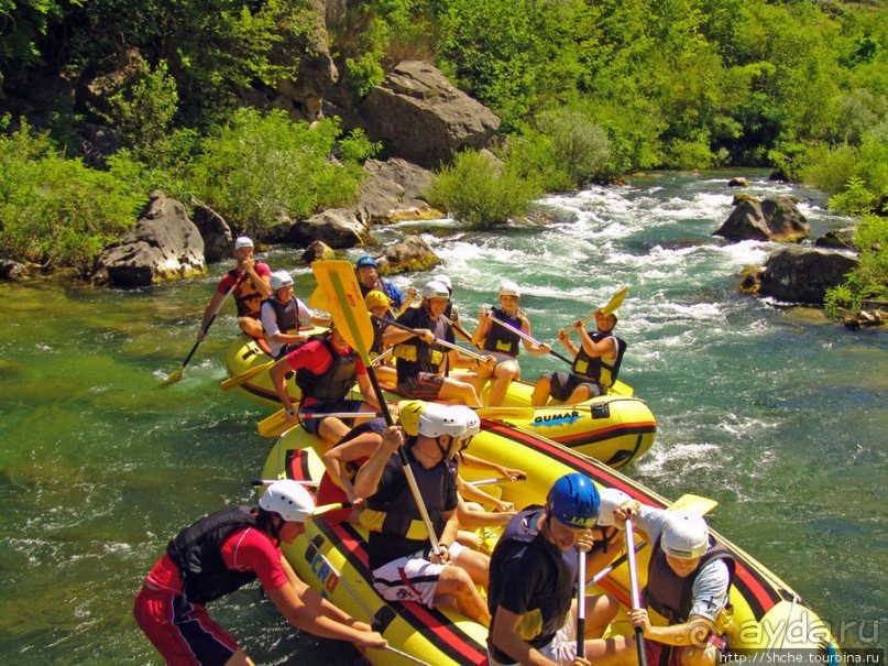 Рафтинг на реке Цетина - взляд со стороны