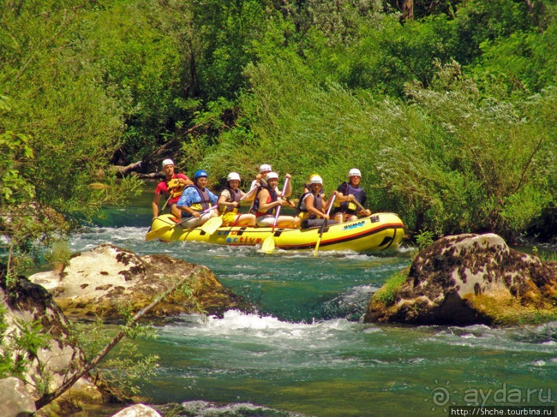 Рафтинг на реке Цетина - взляд со стороны