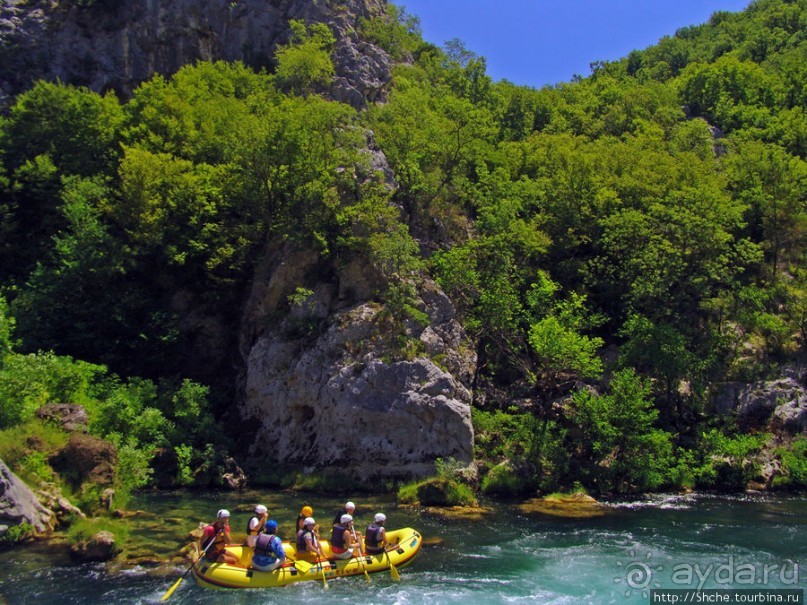 Рафтинг на реке Цетина - взляд со стороны