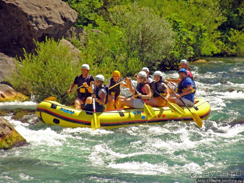 Рафтинг на реке Цетина - взляд со стороны