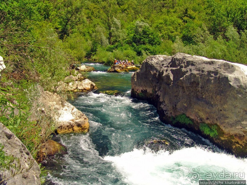 Рафтинг на реке Цетина - взляд со стороны