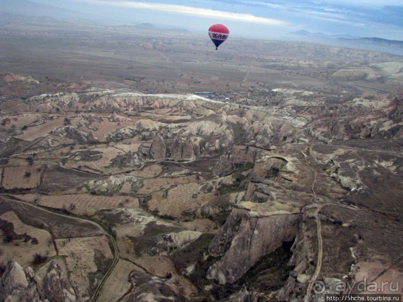 Над Каппадокией на воздушном шаре.