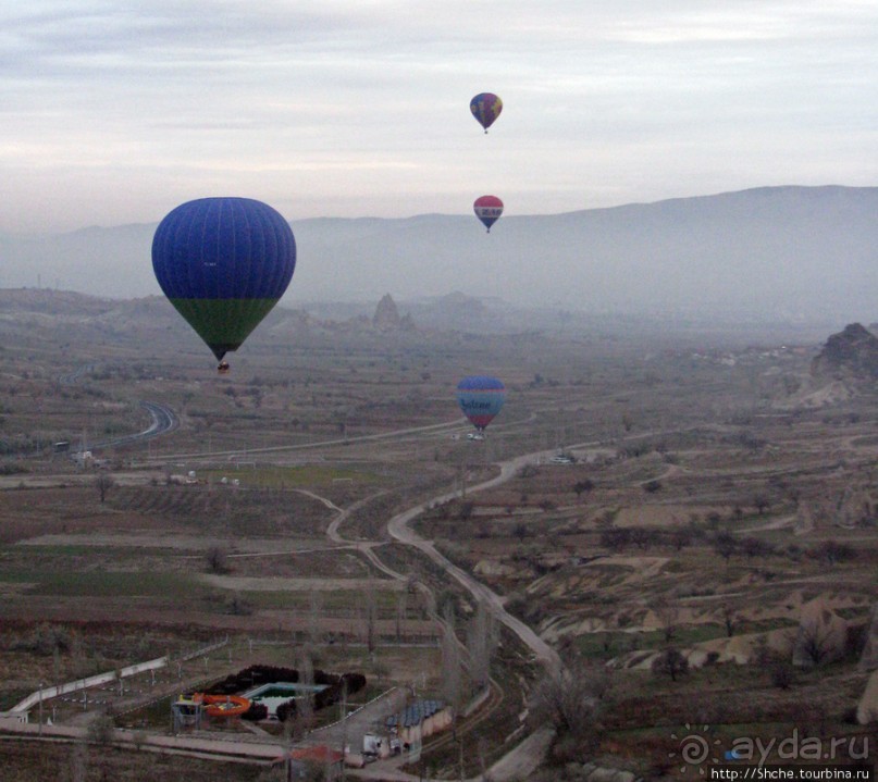 Над Каппадокией на воздушном шаре.