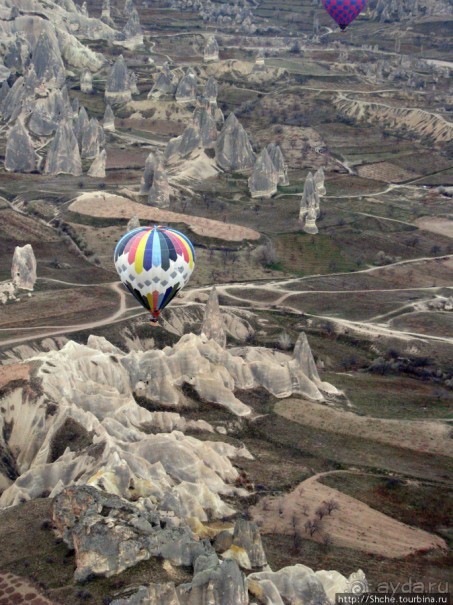 Над Каппадокией на воздушном шаре.