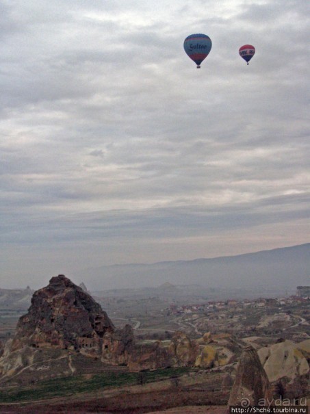 Над Каппадокией на воздушном шаре.