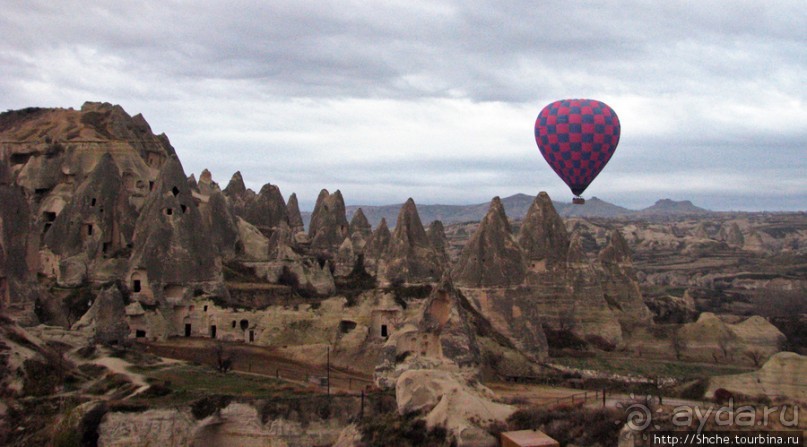Над Каппадокией на воздушном шаре.