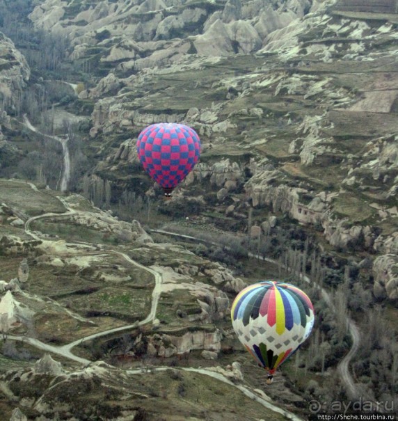 Над Каппадокией на воздушном шаре.