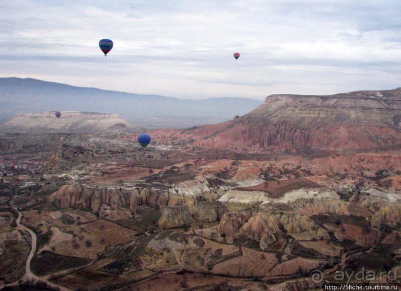 Над Каппадокией на воздушном шаре.