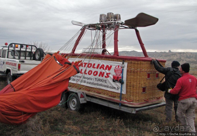 Над Каппадокией на воздушном шаре.