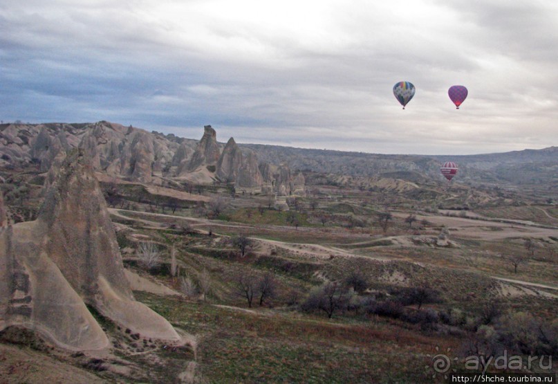 Над Каппадокией на воздушном шаре.