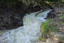 Серебристые водопады в Шешорах. Большой Гук