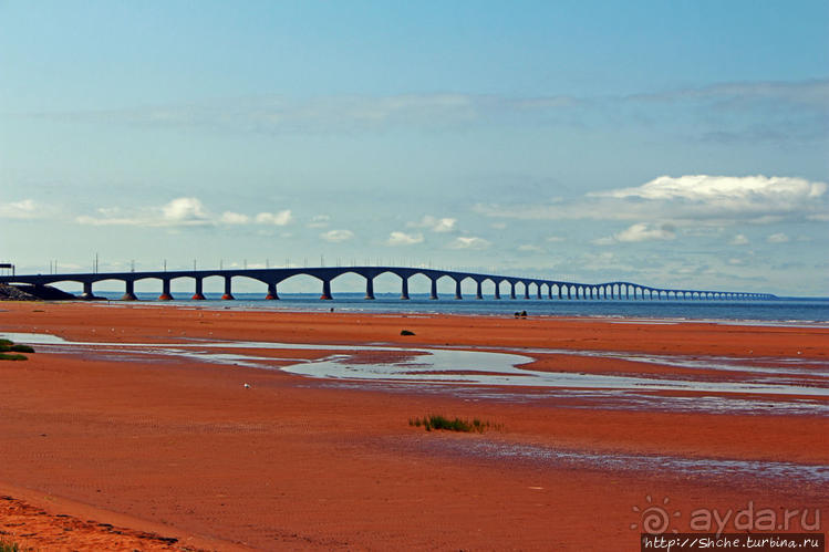 Мост Конфедерации.8-мильная магистраль над замерзающим морем Мост Конфедерации.8-мильная магистраль над замерзающим морем