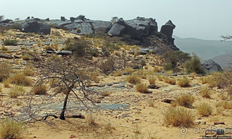 Древняя стоянка караванщиков и рисунки в пещере