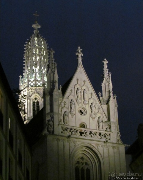Ночная прогулка по Вене к церкви Votivkirche