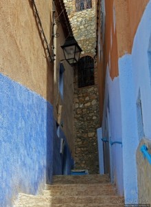 Вертикальный Шефшауэн — голубой город в Марокко