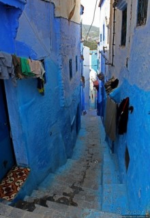 Вертикальный Шефшауэн — голубой город в Марокко