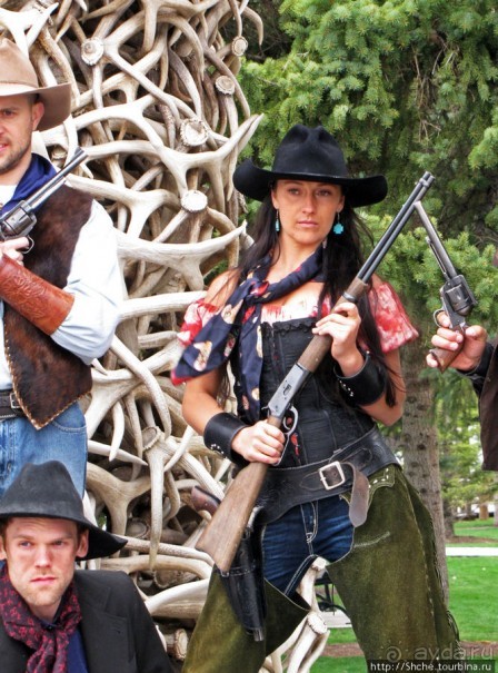 В Джексоне рекламу снимали...