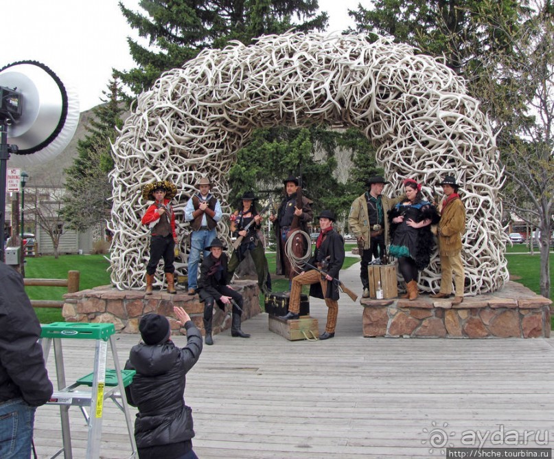 В Джексоне рекламу снимали...