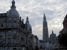 Антверпен. Набережная реки Шельды