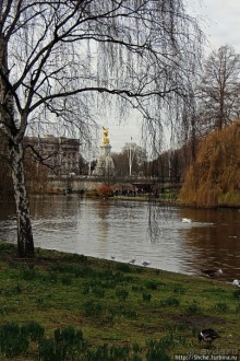 Весеннее пробуждение Сент-Джеймс парка в Лондоне