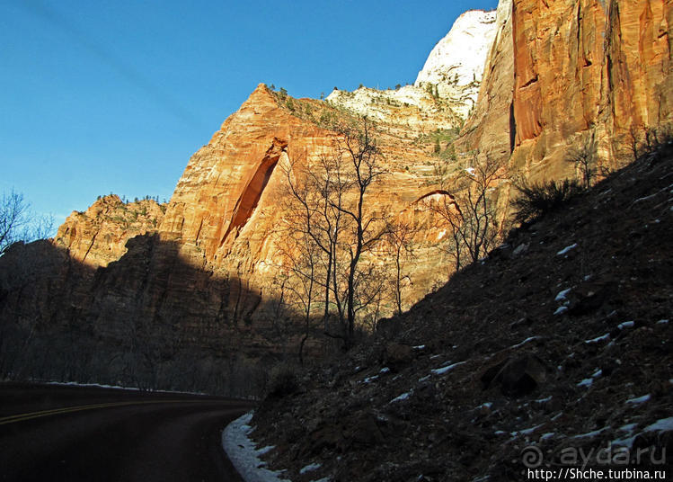 Национальный парк Зион — специфика зимнего автопосещения