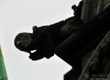 Диковинные водостоки на Кафедральном соборе в Тронхейме