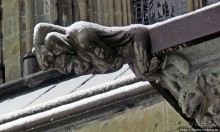 Диковинные водостоки на Кафедральном соборе в Тронхейме